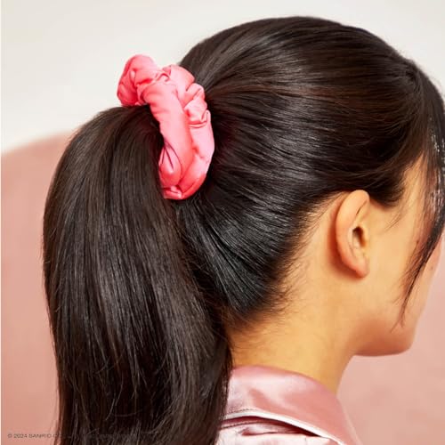Image of Hello Kitty x Kitsch Matte Satin Scrunchies for Women - No Crease Hair Ties No Damage | Scrunchies for All Hair Types | Stylish & Comfortable, For Ponytails & Buns | Ideal Gifts for Women - 3pcs