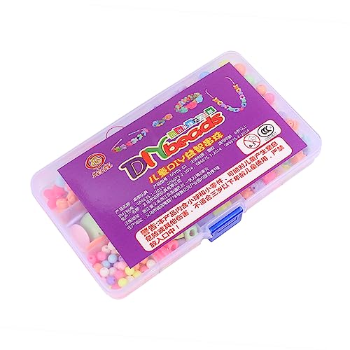 Toyvian 1 Conjunto De Corda Miçangas Jogo De Joias Para Criança Contas De Colar Kit De Fabricação De