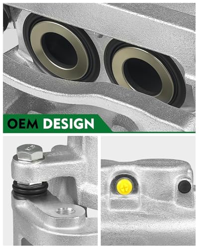 Image of Set of 2 Front Disc Brake Caliper Assembly with Bracket for:-Chevy Tahoe Silverado Suburban, for:-GMC Sierra Yukon XL Savana 1500, for:-Cadillac Escalade XTS, 2008-2020, 18-B4919A 18-B4918A