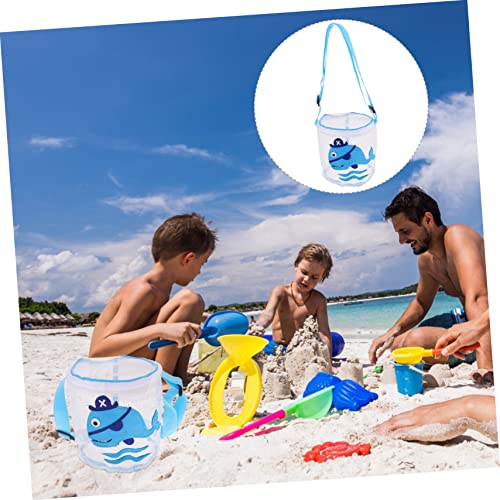Amosfun 4 Pçs Saco De Brinquedo Concha Saco De Malha De Brinquedo Crianças Saco De Praia Grande Saco