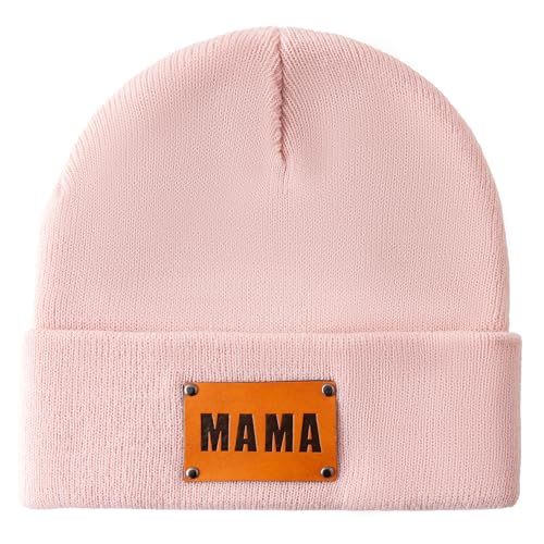 Jastore 2 PCS Parent-Child Beanie Hat Mother & Baby Daughter Son Soft Beanie Cap Kids Winter Warm Knit Hat3