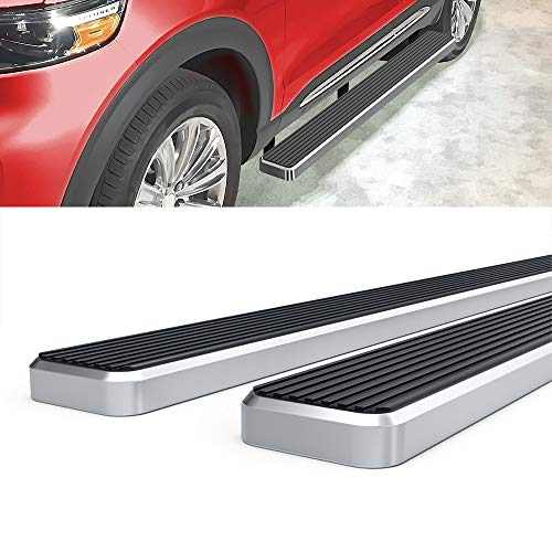 Estribo HD Ridez 5 pulg Silver para Ford Explorer 2020-2026 miniatura 4