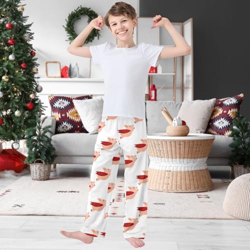 Boy's Pants Flying Pig Super Magic Power Jogger Pants Elastic Waist Long Bottoms Trousers with Pockets 6-14 Years2