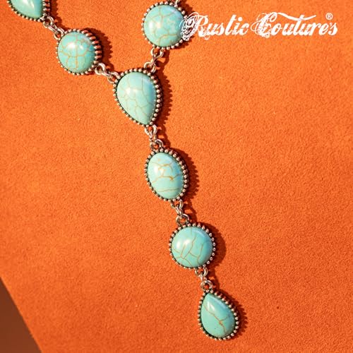 Rustic Couture's Western Necklace Earrings Jewelry Set for Women4