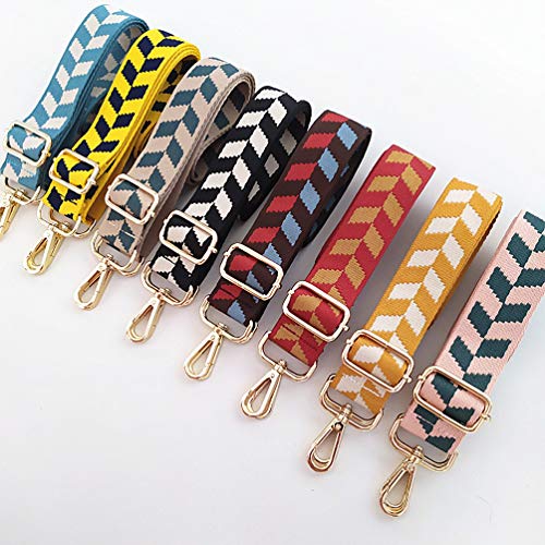 Length 80-130cm 3.8cm Wide Shoulder Strap Replacement Crossbody Straps for Handbags Purse Strap Gold Metal4