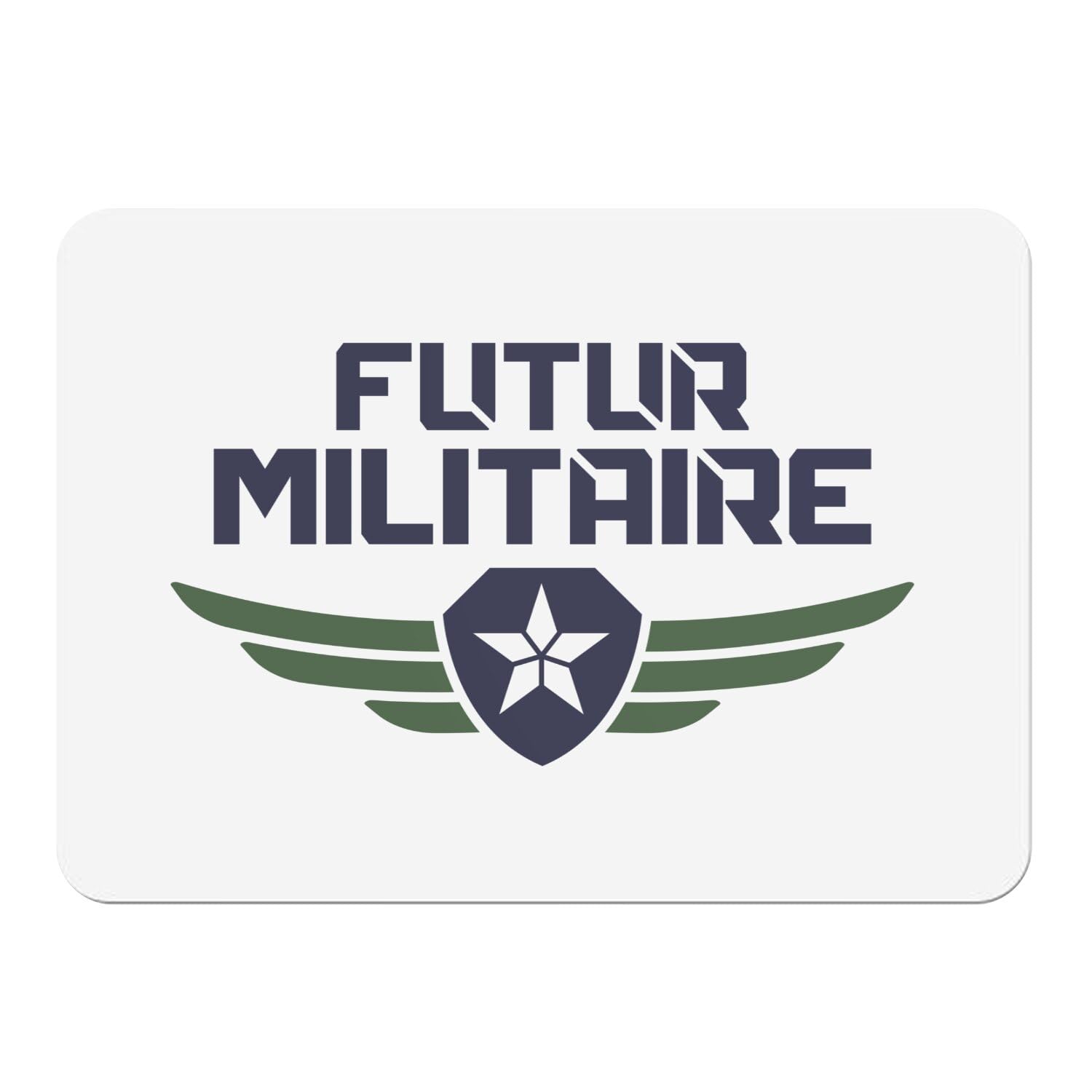Set de table liège blanc Lot de 4 napperons 39,5x28,5 cm design armée du futur
