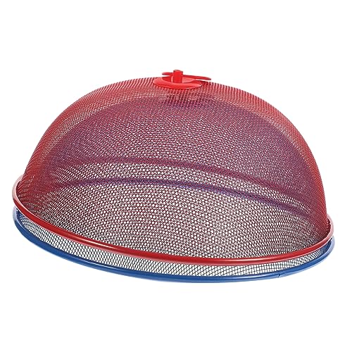 UKCOCO 2 Piezas Metálica para Alimentos con Malla y Asa Resistente y Duradera para Cocina y Picnic Protección contra Insectos para y Azul