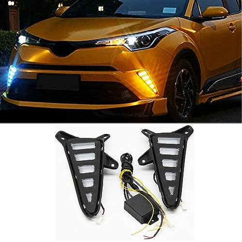 2Pcs 10W Led Day Running Lights 12V Luzes De Nevoeiro Dianteiras E Traseiras Com Sinais De Volta Ama
