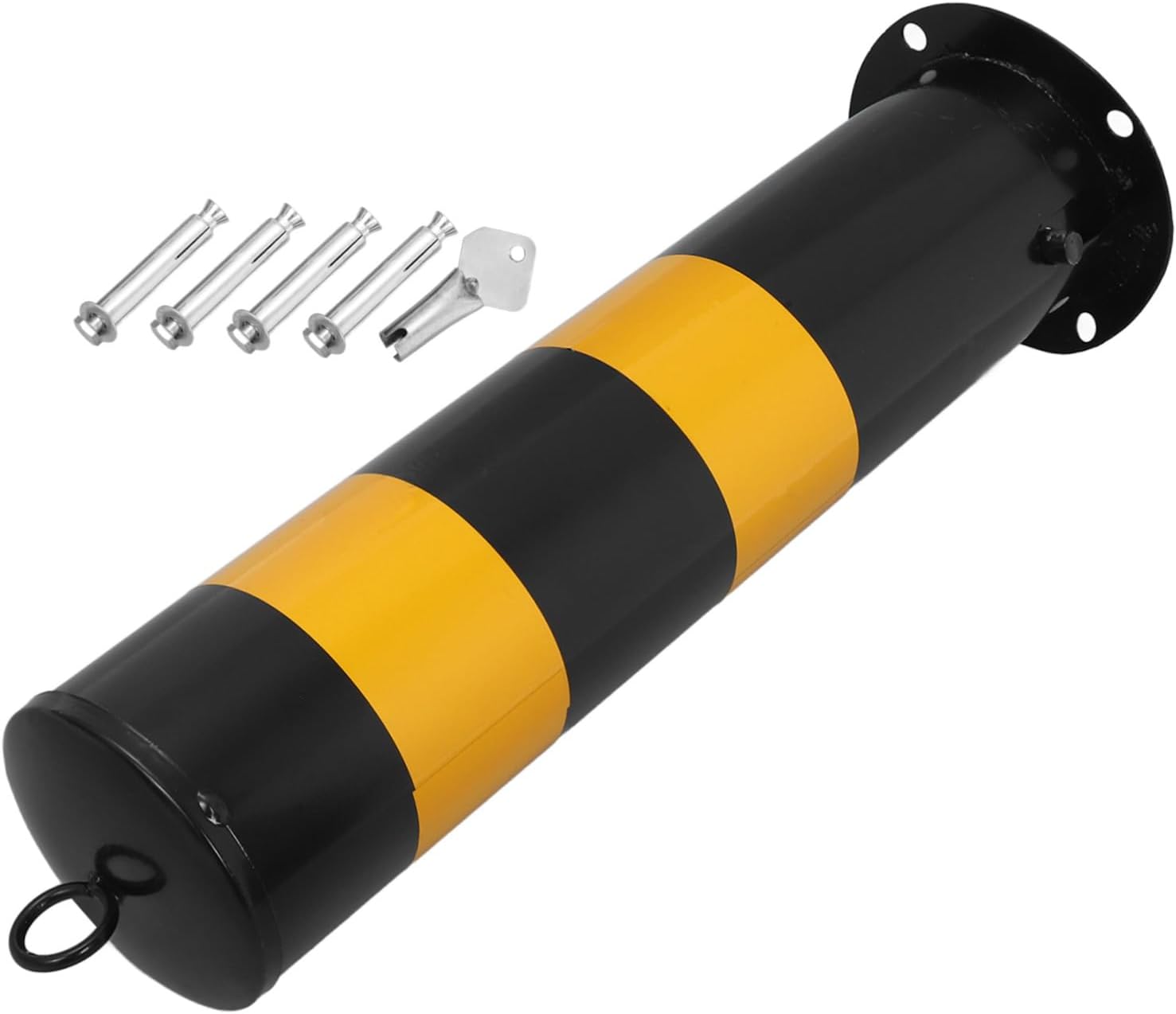 Zerodeko Parking Barrier Post Driveway Security Bollard for Enhanced Visibility Safety for Road Protection Versatile Use