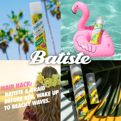 Batiste Dry Shampoo, Tropical Fragrance, Refresh Hair and Absorb Oil Between Washes, Waterless Shampoo for Added Hair Texture and Body, 3.81 OZ Dry Shampoo Bottle (Pack of 2) - Image 4