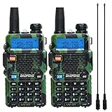 2 Pack Baofeng UV-5R Camo Two Way Radio Portable Ham Radio with 2 Pack 771 Antenna