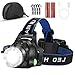 Headlamp Flashlight Head Lamp Rechargeable,Adjustable Head Light,Waterproof Led Headlight,Zoomable Brightest Head Lamps with Batteries,Motion Sensor Headlamps for Camping Running Hiking Outdoors