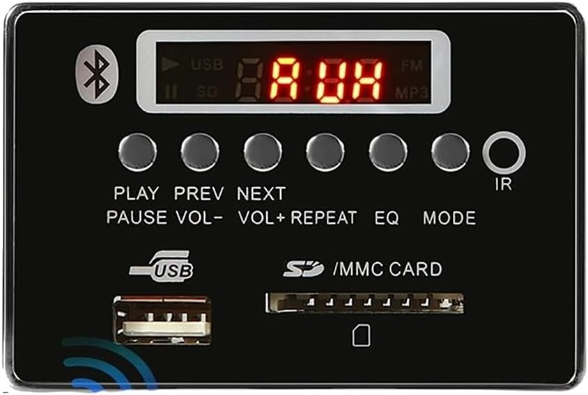 Handsfree Wirreless BIIuetuoth 5.0 MP3 Player Decoder Board DC 12V Support TF Card Slot USpB FiM with Controller Control for Car Speaker New 2026 Electronic & Accessories