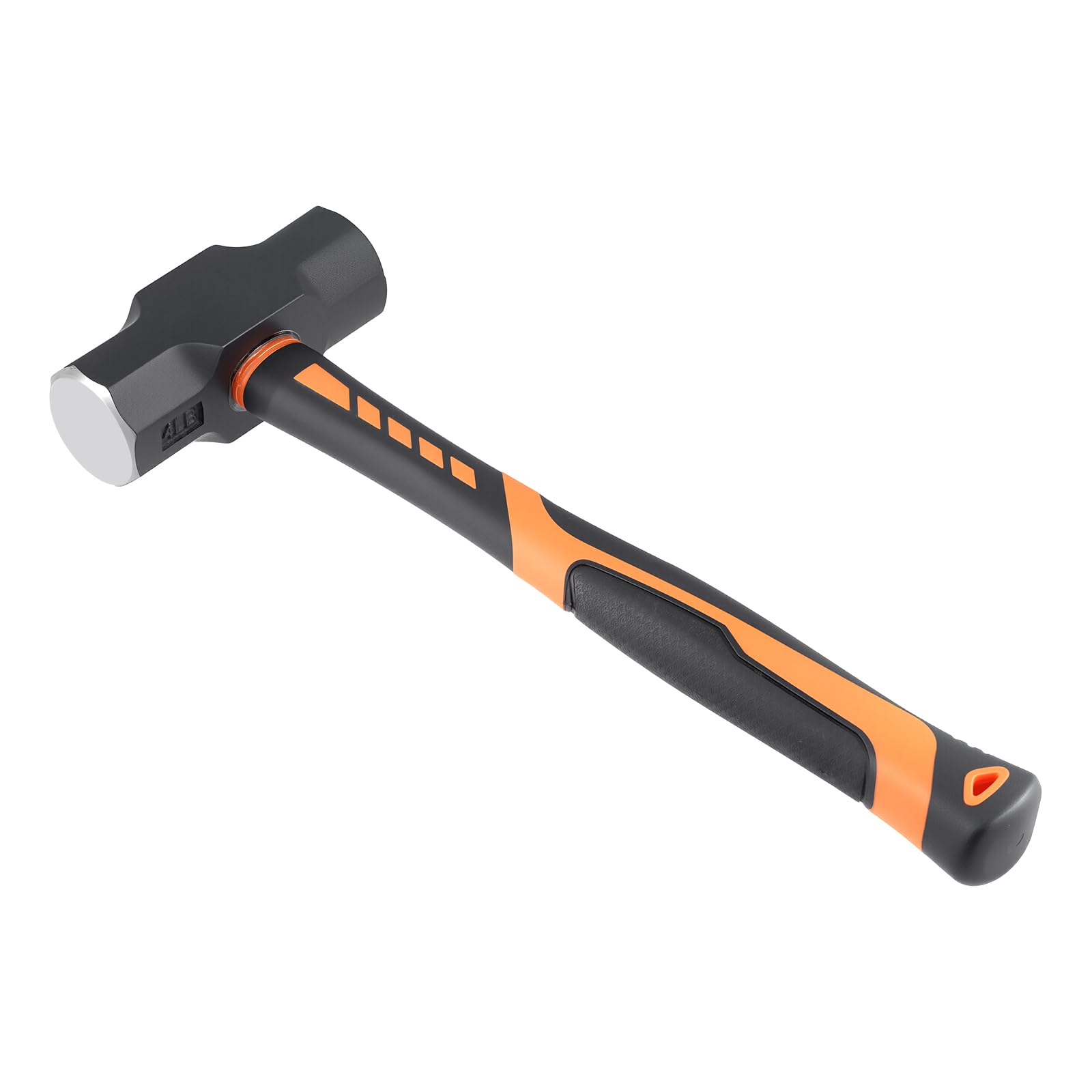 Maillet 2000 g avec manche en fibre de verre, marteau de proposition | Marteau de jardinage de haute qualité avec tête en acier au carbone de 2 kg - Avec gri antidérapant de 32 cm
