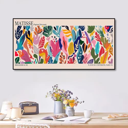 Lienzo abstracto Matisse de 30x60cm para renovar paredes desnudas con arte minimalista 2