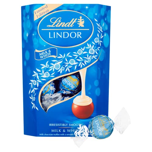 Lindor Milk & White Chocolate Truffles 200g
