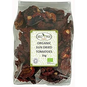 Biologische zon gedroogde tomaten helften door vet & Pack (1kg)