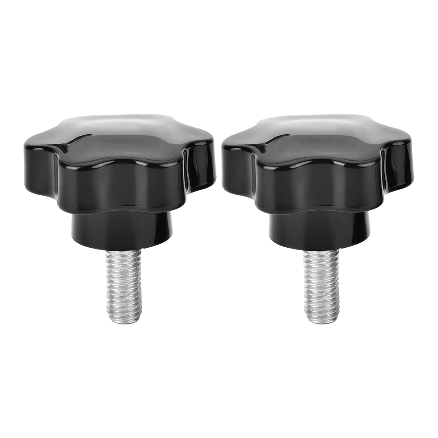 MroMax Clamping Handle Gripandles Screw Knobs Handgrips Star Knob M12 × 30mm Male Thread 2pcs