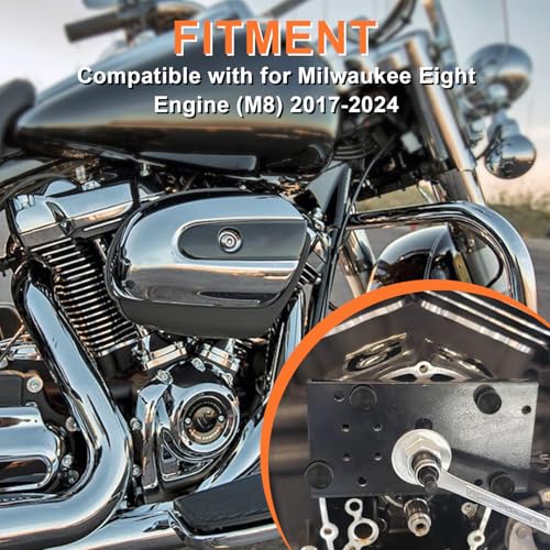 Image of AUFER Engine Inner Camshaft Bearing Installer Tool & Remove Puller Compatible with for 2017-2024 Milwaukee Eight Engine M8 Inner Cam Bearing Puller Install Tool | Heavy-duty Steel Engine Inner Camshaft Bearing Install Tool