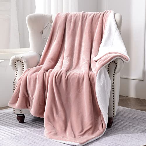 Frye Dusty Pink Sherpa Blanket