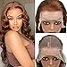 Miss Alle Chocolate Brown Lace Front Wig Human Hair 150% Density Auburn 13X4 Body Wave Lace Front Wig Human Hair Colored Hd Transparent Glueless Wigs Pre Plucked 26Inch
