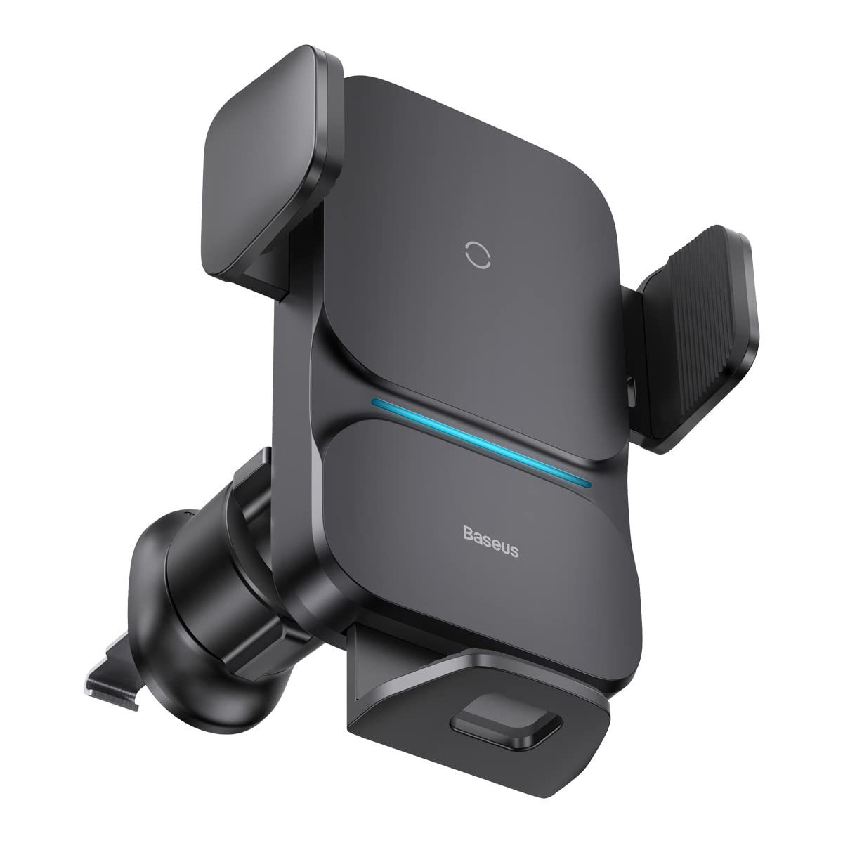 Baseus Auto Alignment 15W Max Wireless Charger Car Phone Holder Qi-Certified For iPhone 14 Pro Max, 14/13/Pro Max/12/11/XS/XR/X, S23/S22/S10/ Black