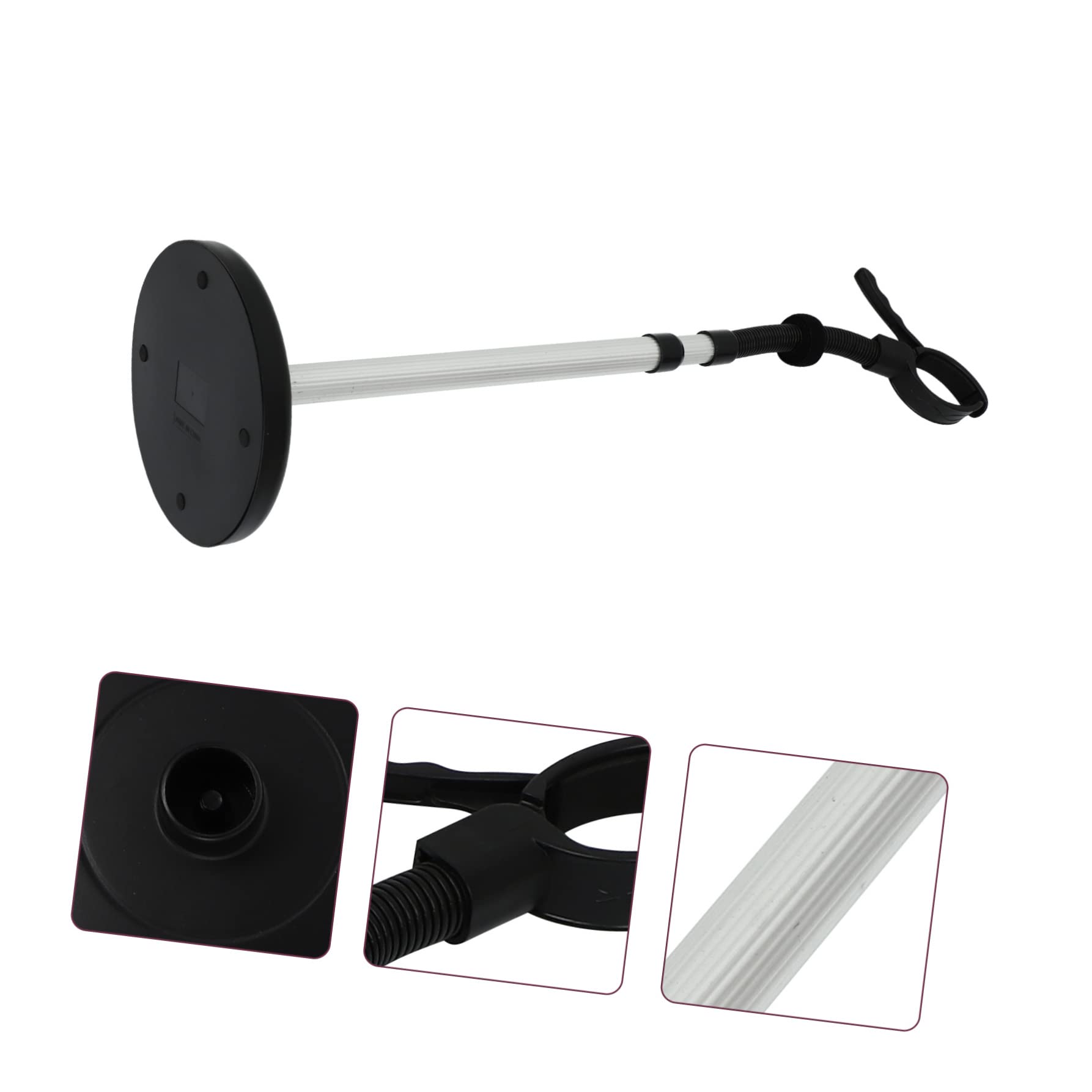 Alipis Supporto Asciugacapelli Rotante 360° Nero in Abs, Pp e Lega | Montaggio Semplice, Uso senza Mani, Struttura Regolabile per Styling e Asciugatura