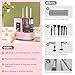 3 IN 1 Electric Makeup Brush Cleaner Machine With Makeup Brush Dryer-Holder-Portable Automatic USB Cosmetic Brushes Cleaner Tool for All Size Beauty Makeup Brush Set,Eyeshadow, Blush Brush (Rose Pink)