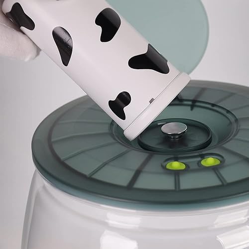 Miniatura 8 de SunnyPro Sellador al vacío hermético contenedores de almacenamiento de alimentos con tapas reutilizables herméticos con bomba de vacío ideal para