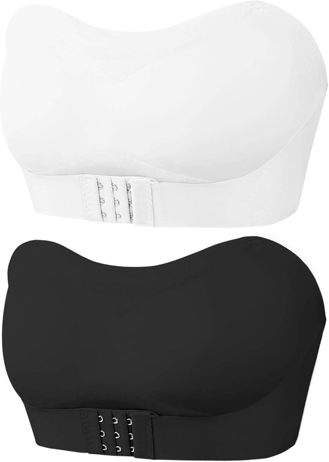Teen Strapless Bandeau Bra Ages 10-16 with Dual-Color Adjustable Straps