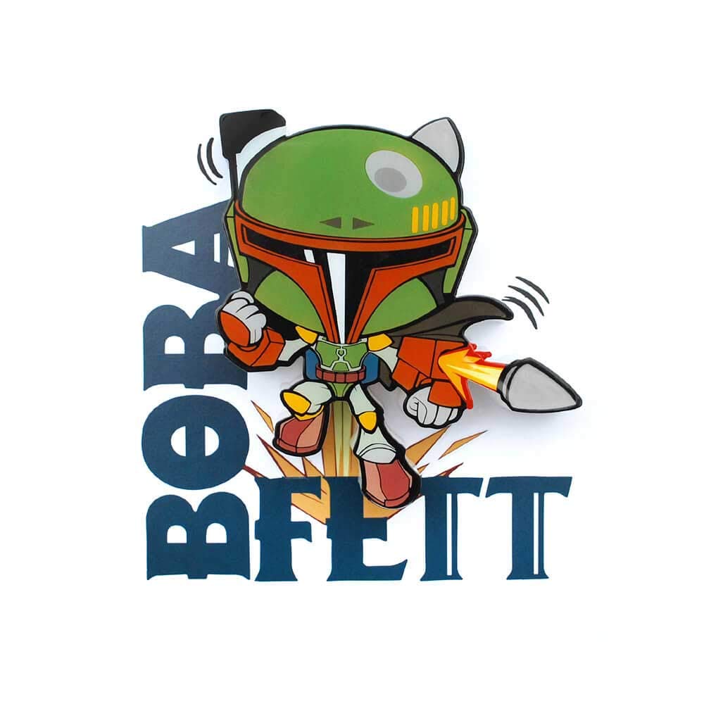 Star Wars Mini 3D LED Wall Light Boba Fett