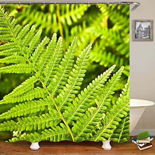 Rideau de douche vert 180x180 imperméable en polyester anti-moisissure - 2