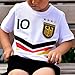 Produktbild Deutschland Trikot mit GRATIS Wunschname Nummer Wappen Typ #DV günstig im EM/WM Weiss - Geschenke für Kinder,Jungen,Baby. Fußball T-Shirt personalisiert