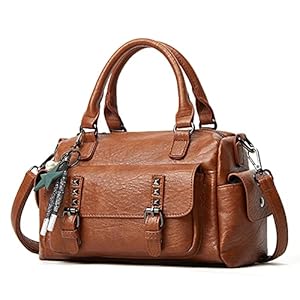 PORRASSO Retro Handtas Vrouwen Crossbody Tas Dames Schoudertas Met Hanger Satchel