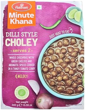 Haldiram's Haldiram's Minute Khana Dilli Style Choley, 300 g, 10.59 Ounce (Pack of 20)