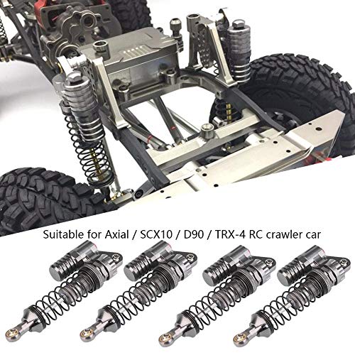 4 Stücke RC Stoßdämpfer, Aluminiumlegierung Hochfeste Federn Schocks Set Dämpfer für Axial / SCX10 / D90 / RC Crawler Auto