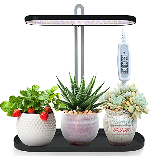 HYGARDEN HyGarden Grow Light,Grow Lights for Indoor Plants,Indoor Garden,Plant Light,Grow Lights,Led Grow Lights,Plant Grow Lights Indoor with Timer (Flowerpot Not-Included),Black
