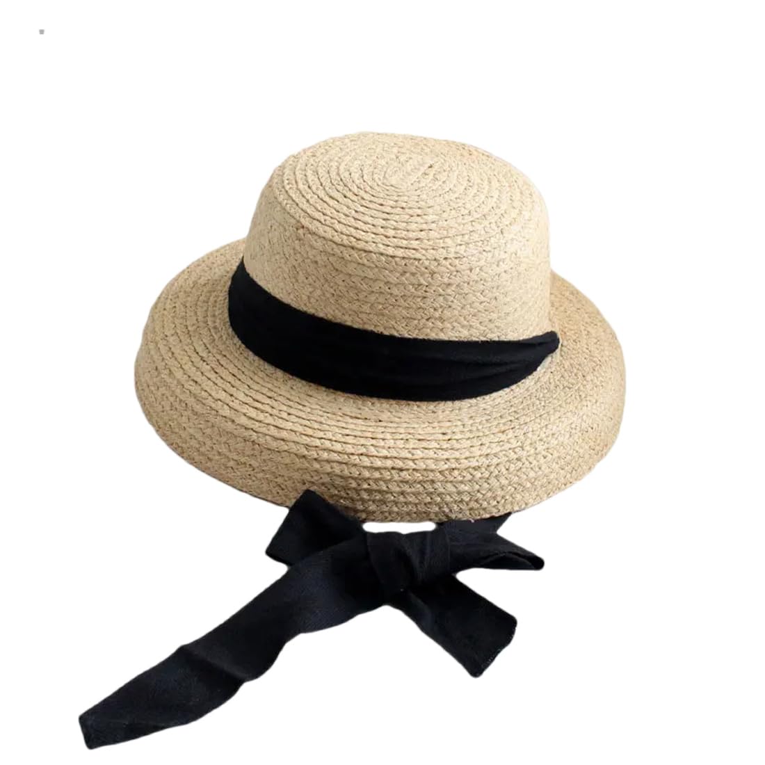 UIOKLMJH Fedoras Chapeau de paille à bord court pour femme
