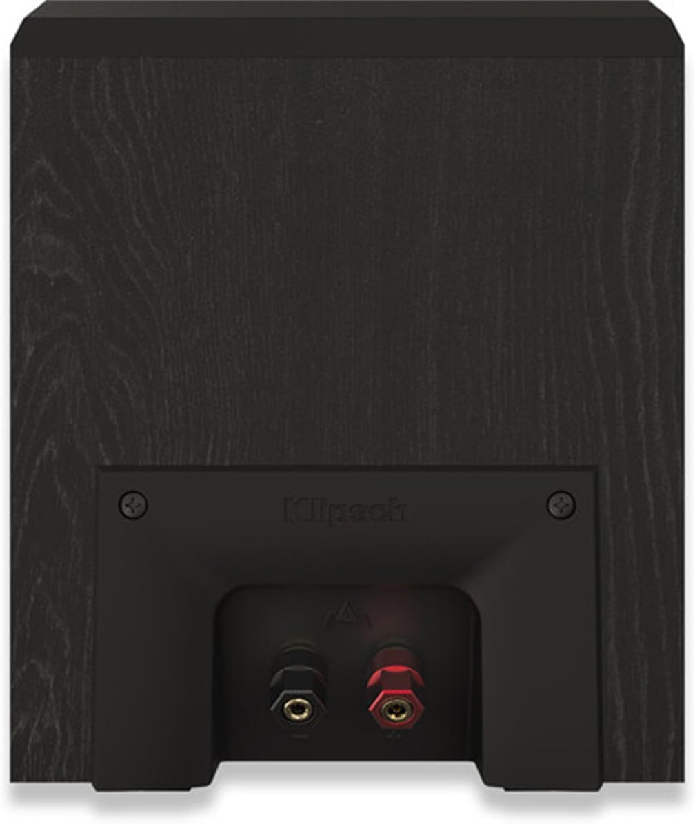 The rear of a Klipsch RP-500SA II speaker.