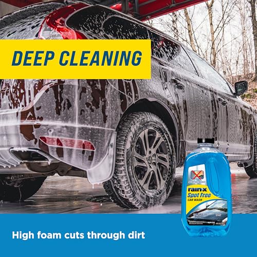 Rain-X 620073 - Car Wash Deep Cleaning, High Foam Soap Provides Spot Free Shine with No Towel Or Hand Drying Needed - Car soap for car cleaning and detailing 48 fl oz - Image 7