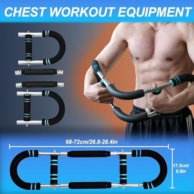 Twister Arm Trainer Adjustable Chest Workout Equipment, Arm Trainer, Twister Arm Trainer, Portable Power Twister Bar, Detachable Design Fitness Anywhere