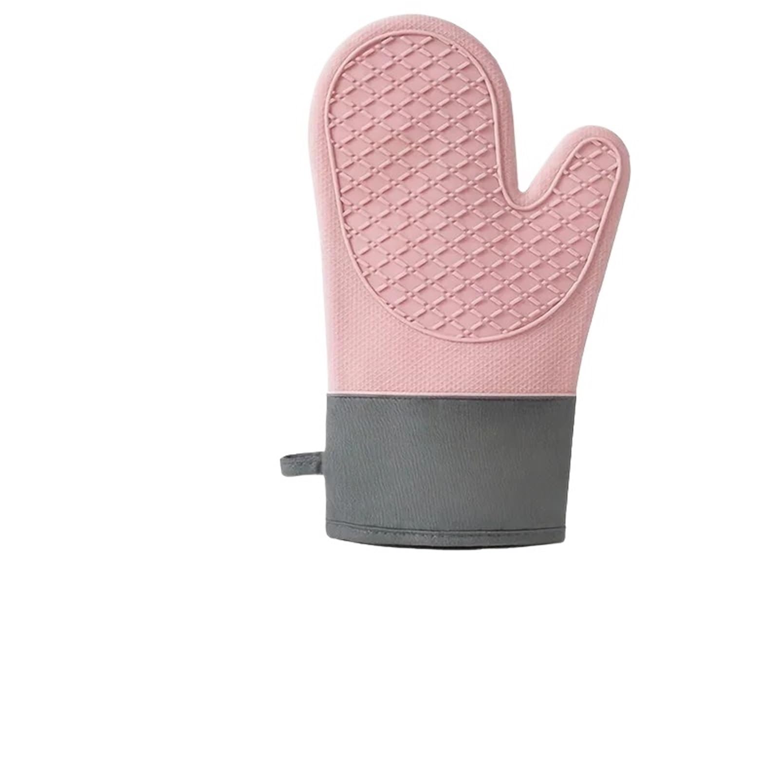 Thicken Non-slip And Non-burn Oven Gloves For Cooking & Baking(Pink)