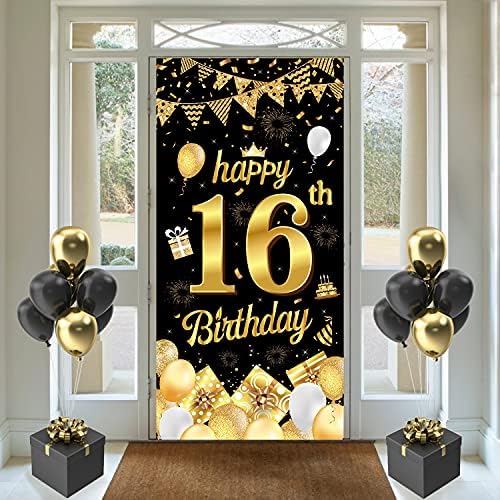 75th Birthday Banner, 75th Birthday Decorations, 75th Birthday Backdrop Rose Gold, 75th Banners for Her, Birthday Door Banner for Women Birthday Party Door Wall Decoration Photo Booth Props