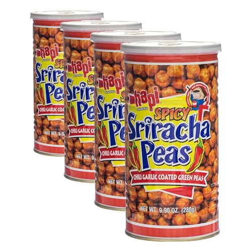 Hapi Snacks, Spicy Sriracha Peas, 9.9 Ounce (Pack of 4)