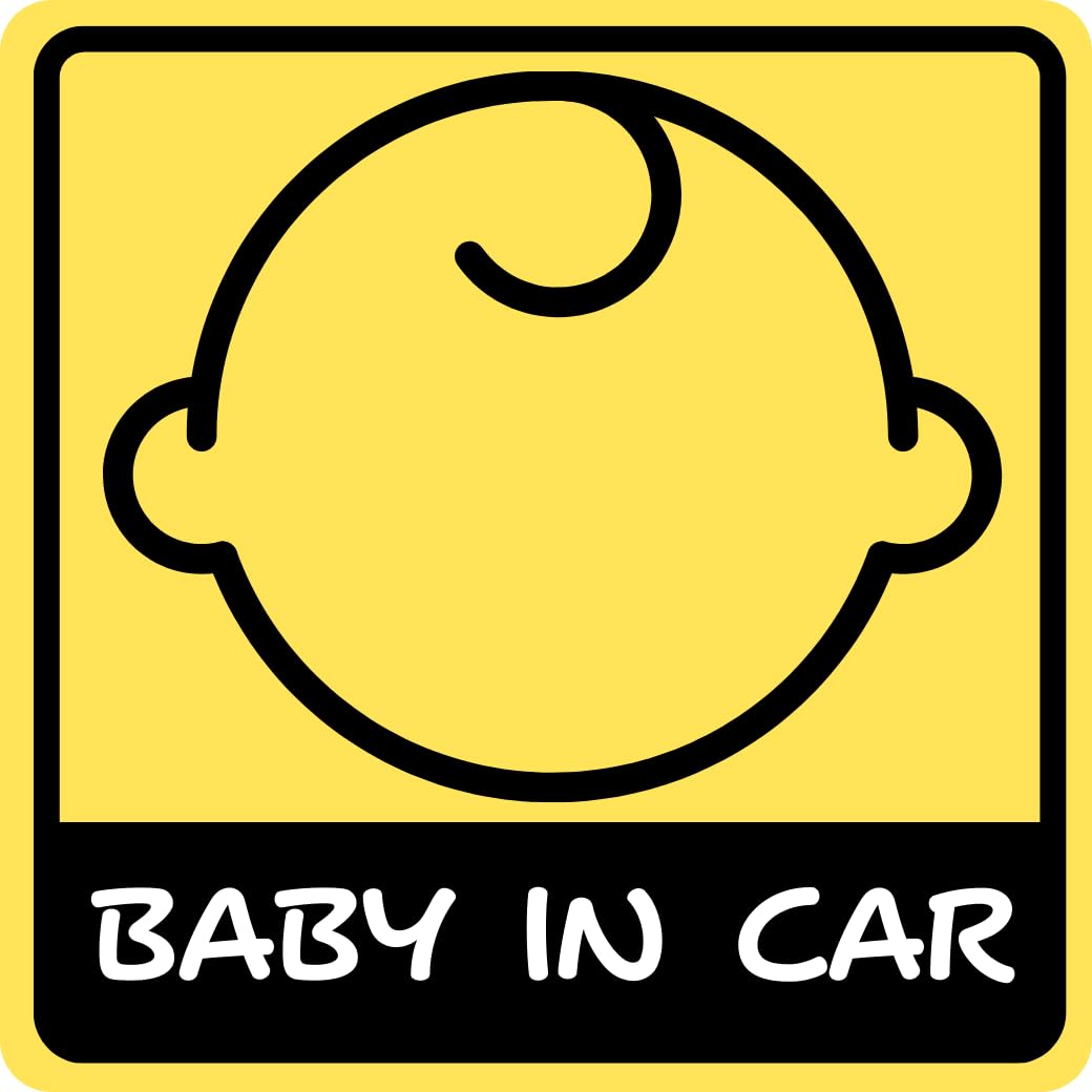 処分価格 シールタイプ マグネット変更可能 baby in car｜車・バイク 