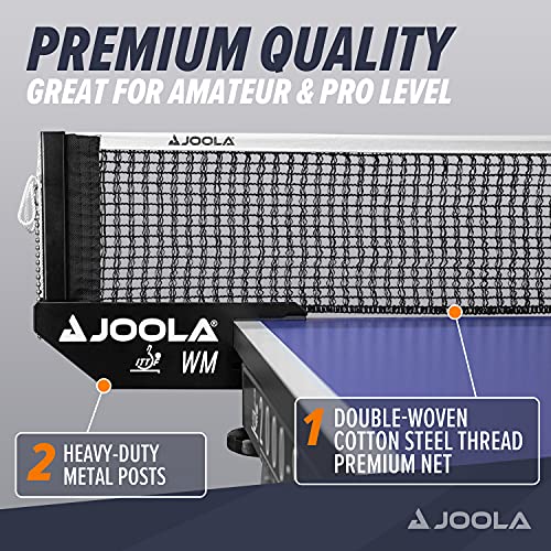 JOOLA WM Professional Table Tennis Net and Post Set - ITTF Tournament Approved - 72in Regulation Ping Pong Net with Screw On Clamp Attachment - image 4