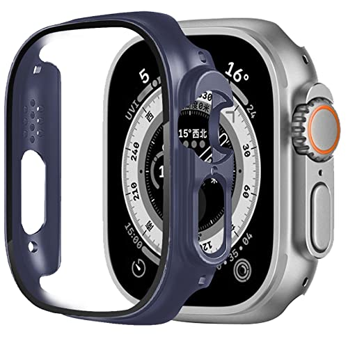 YAODLE Apple Watch ケース Series Ultra3/Ultra2/Ultra 49mm 対応 アップルウォッチ 専用 保護ケース PC素材 カバー ガラスフィルム一体型 全面保護 二重構造 防塵 日本旭硝子材 キズ防止 軽量(Seri