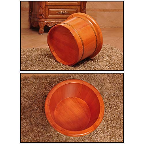 Bañera de pies de madera duradera oak 41 cm miniatura 4