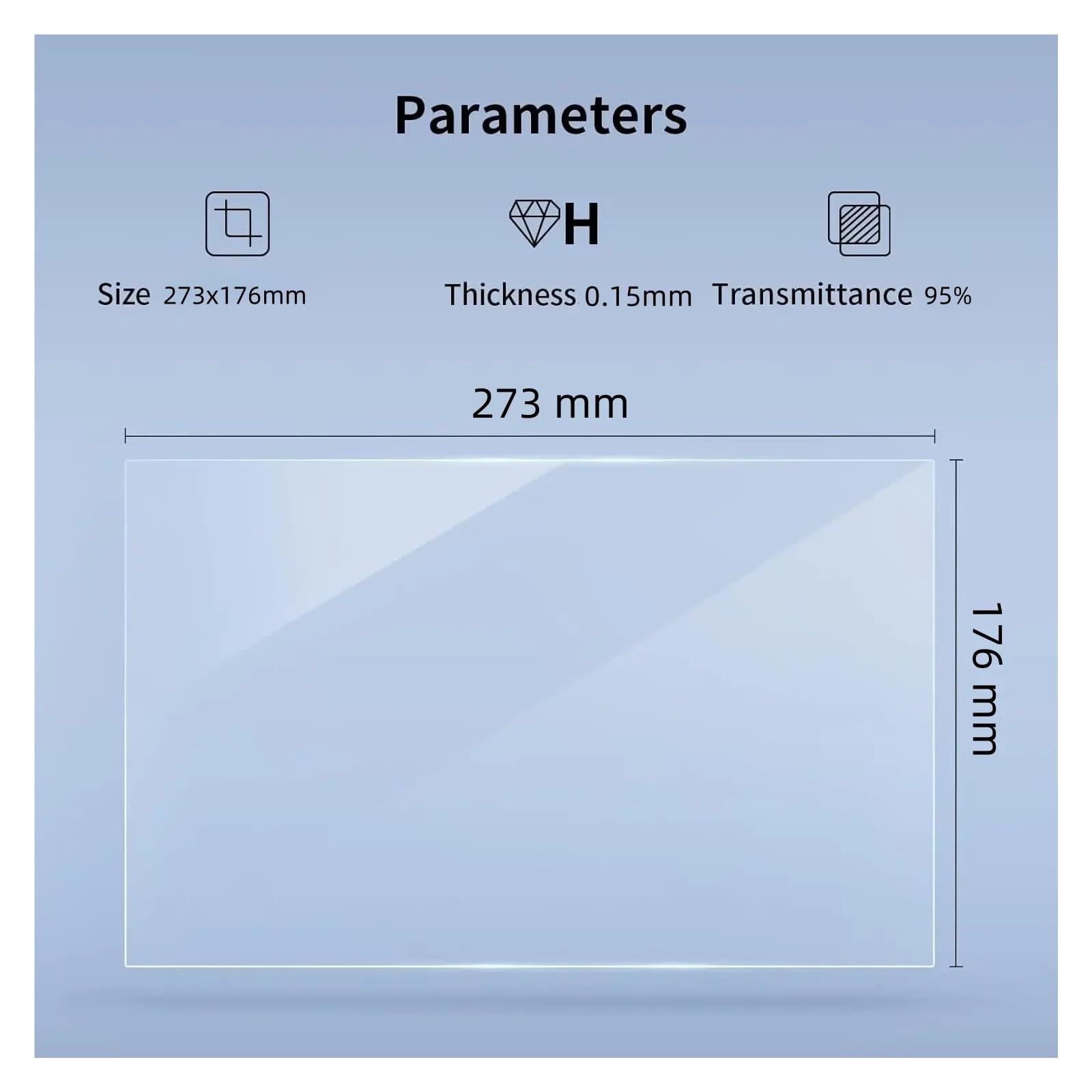 Compatible con Elegoo, Saturn 4 FEP Película 5 piezas | Película de liberación FEP Saturn 2 3 4 Ultra 273x176x0,15 mm, paquete de 5, accesorio for impresora de resina LCD(5pcs)
