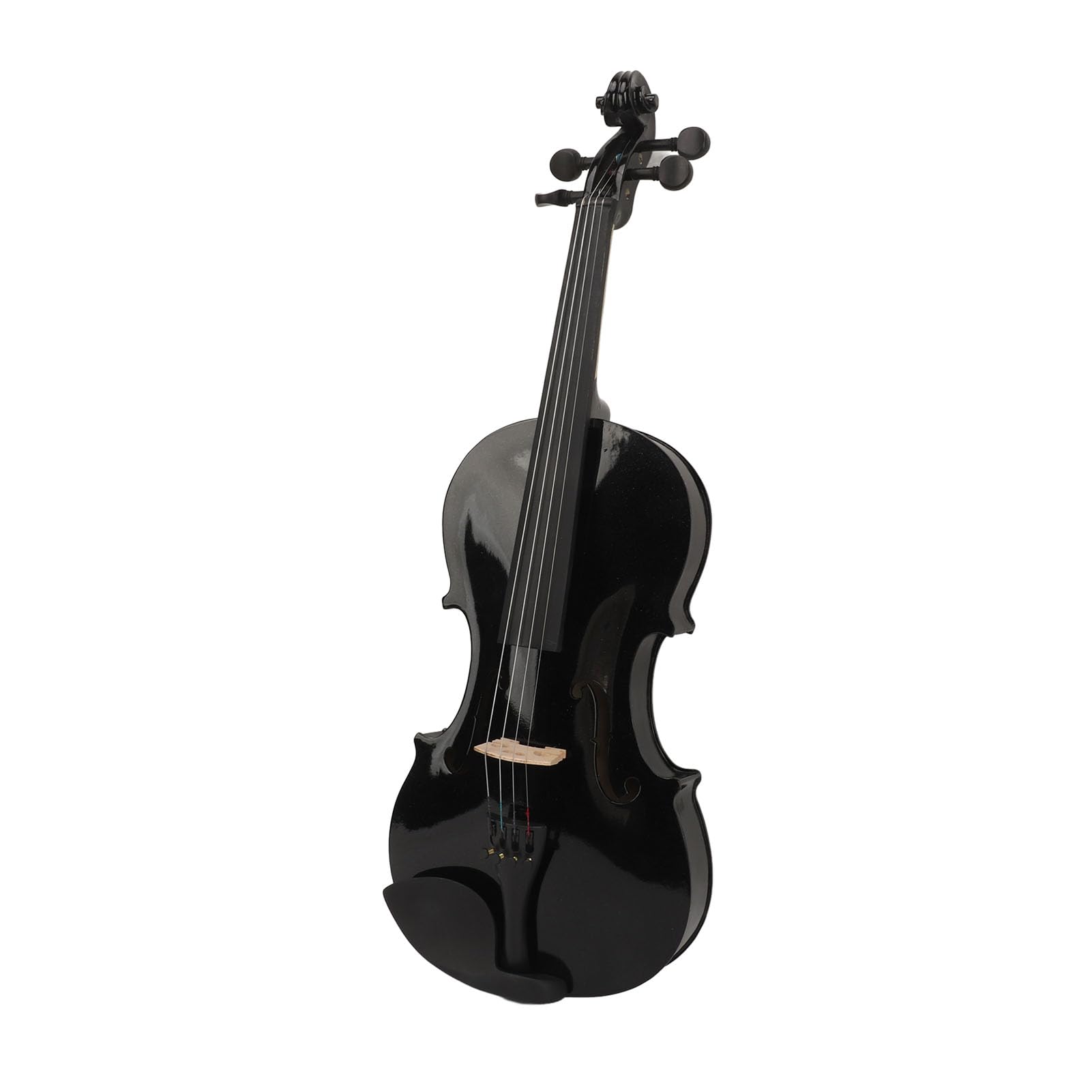 Violino Acustico 4/4 a Grandezza Naturale con Kit Iniziale, Custodia Rigida, Colofonia, Poggiaspalla, Archetto, Corde Extra, Sordina, Materiale Unico con Paillettes e Manuale,